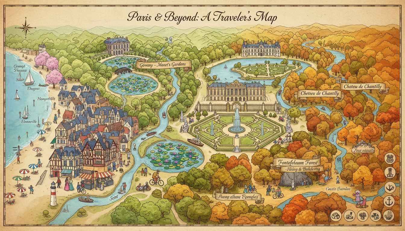 places to visit close to paris france