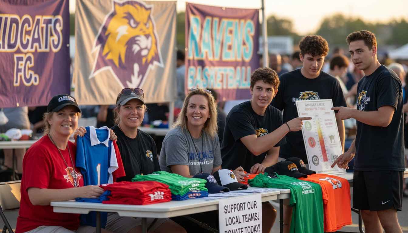 asking for donations for sports teams