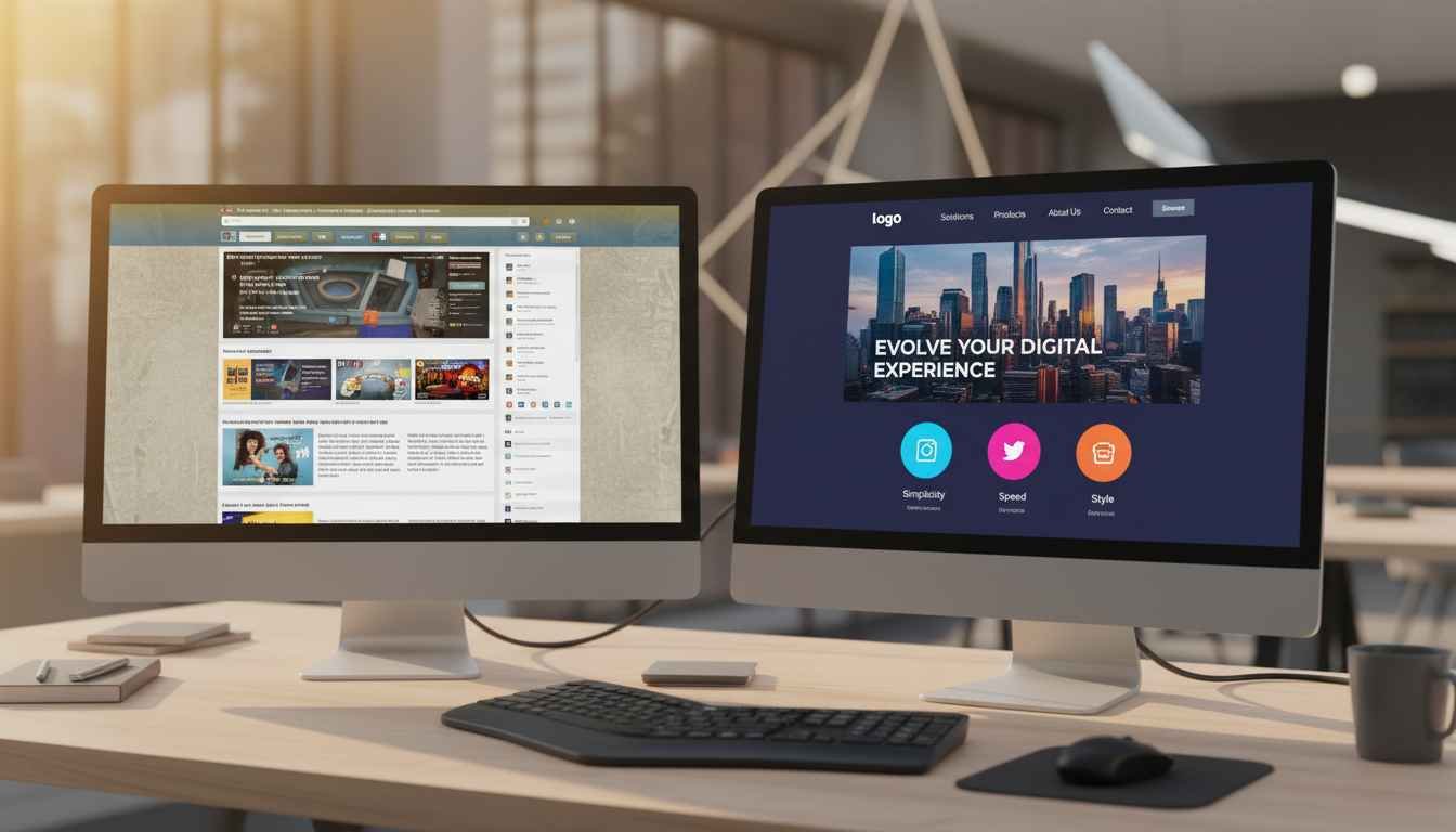 before and after web design